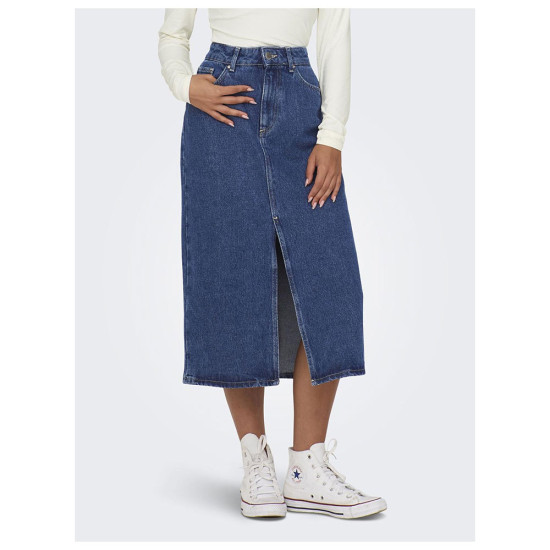 Only Γυναικεία φούστα Midi Denim Skirt Only Γυναικεία φούστα Midi Denim Skirt